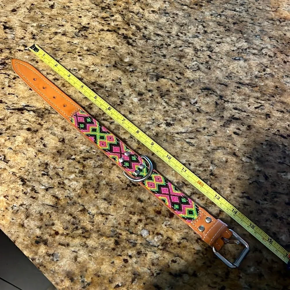 BRAND NEW Dog Collar Beautiful Handmade Collar - Leather Never Worn